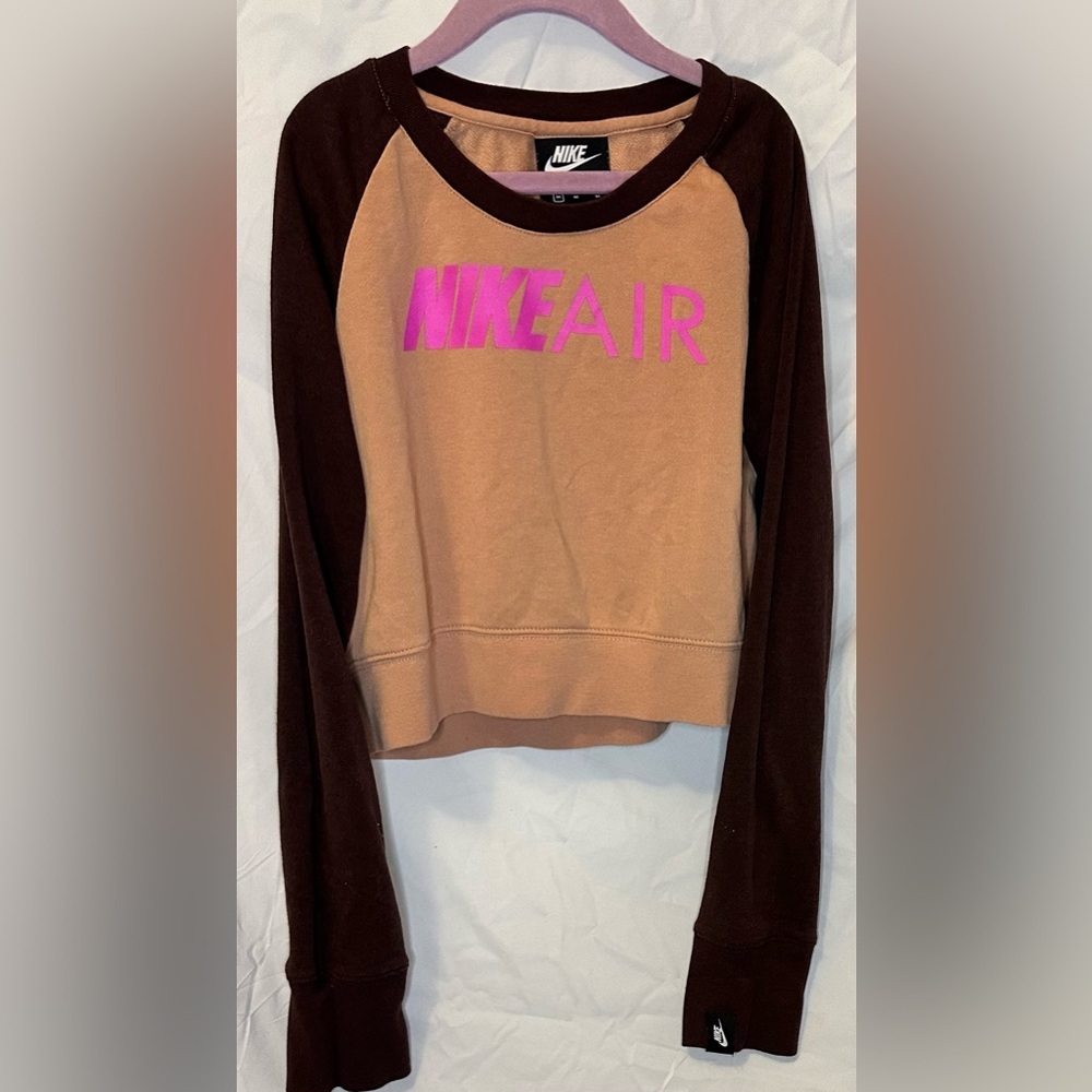 NIKE AIR Cropped Sweatshirt, Size Medium